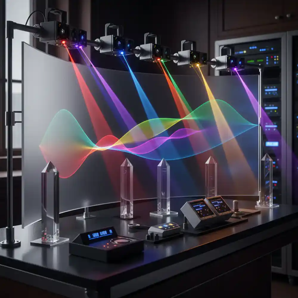 LED wavelength study visualization